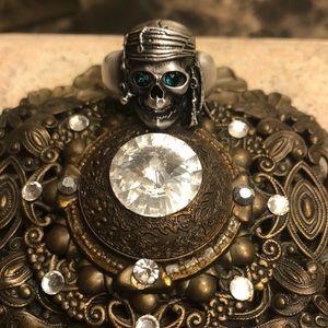 Captain jack sparrow skull ring